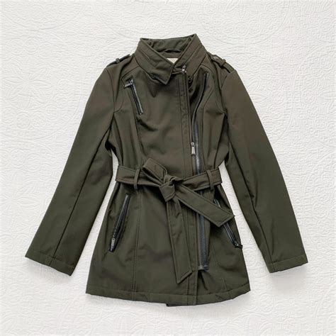 michael kors jacket water resistant|Michael Kors Belted Water Resistant Trench Coat with .